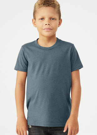 BELLA+CANVAS® Youth Heather CVC Tee BC3001YCVC - Heather Slate | Bella + Canvas