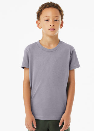 BELLA+CANVAS® Youth Heather CVC Tee BC3001YCVC - Heather Storm | Bella + Canvas