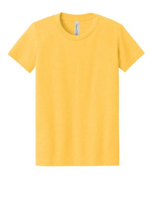 BELLA+CANVAS® Youth Heather CVC Tee BC3001YCVC - Heather Yellow Gold | Bella + Canvas