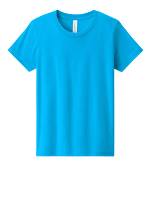 BELLA+CANVAS® Youth Heather CVC Tee BC3001YCVC - Neon Blue | Bella + Canvas