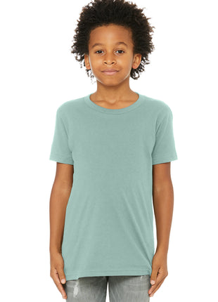BELLA+CANVAS ® Youth Jersey Short Sleeve Tee. BC3001Y - Dusty Blue | Bella + Canvas