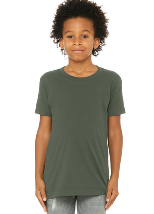 BELLA+CANVAS ® Youth Jersey Short Sleeve Tee. BC3001Y - Military Green | Bella + Canvas