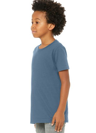 BELLA+CANVAS ® Youth Jersey Short Sleeve Tee. BC3001Y - Steel Blue | Bella + Canvas