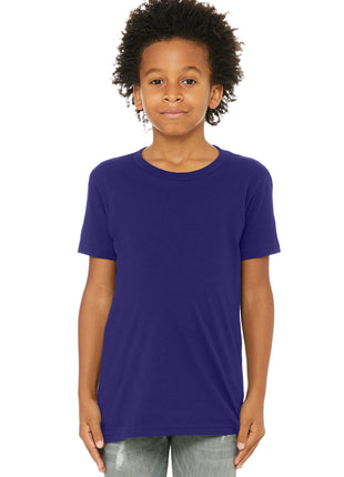 BELLA+CANVAS ® Youth Jersey Short Sleeve Tee. BC3001Y - Team Purple | Bella + Canvas