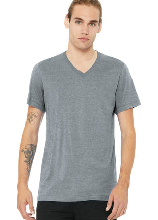BELLA+CANVAS® Unisex Heather CVC V-Neck Tee BC3005CVC - Athletic Heather | Bella + Canvas
