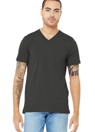 BELLA+CANVAS ® Unisex Jersey Short Sleeve V-Neck Tee. BC3005 - Asphalt | Bella + Canvas