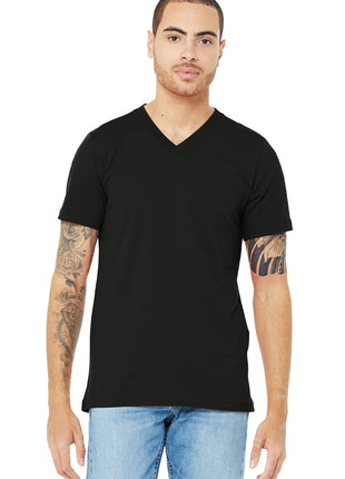 BELLA+CANVAS ® Unisex Jersey Short Sleeve V-Neck Tee. BC3005 - Black | Bella + Canvas