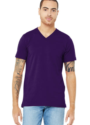 BELLA+CANVAS ® Unisex Jersey Short Sleeve V-Neck Tee. BC3005 - Team Purple | Bella + Canvas