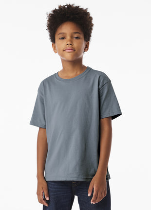 BELLA+CANVAS® Youth 6-Ounce Heavyweight Tee BC3010Y - Vintage Denim | Bella + Canvas