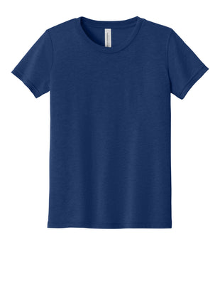 BELLA+CANVAS ® Youth Triblend Short Sleeve Tee. BC3413Y - Navy Triblend | Bella + Canvas