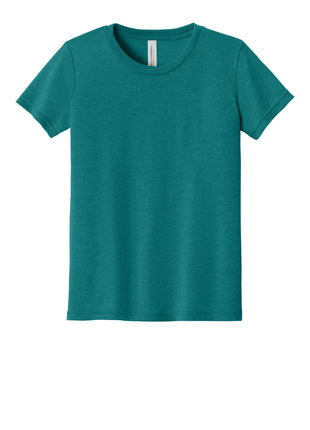 BELLA+CANVAS ® Youth Triblend Short Sleeve Tee. BC3413Y - Teal Triblend | Bella + Canvas