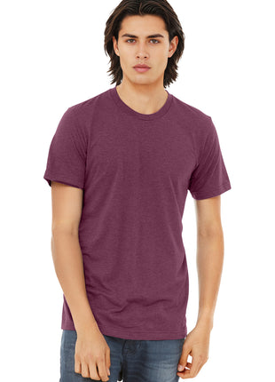 BELLA+CANVAS ® Unisex Triblend Short Sleeve Tee. BC3413 - Maroon Triblend | Bella + Canvas