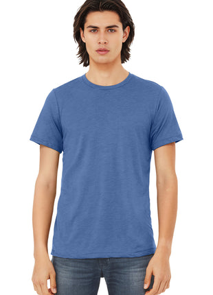 BELLA+CANVAS ® Unisex Triblend Short Sleeve Tee. BC3413 - Solid Blue Triblend | Bella + Canvas