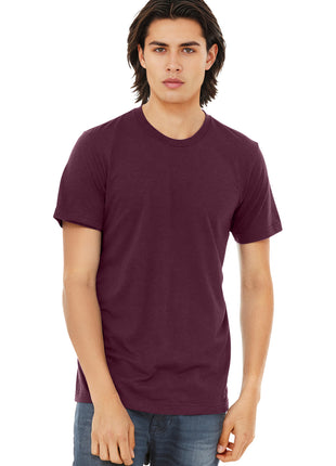 BELLA+CANVAS ® Unisex Triblend Short Sleeve Tee. BC3413 - Solid Maroon Triblend | Bella + Canvas
