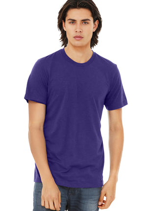 BELLA+CANVAS ® Unisex Triblend Short Sleeve Tee. BC3413 - Solid Team Purple Triblend | Bella + Canvas