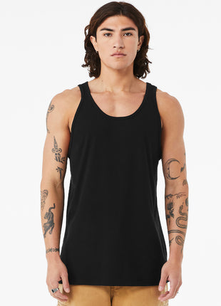 BELLA+CANVAS® Unisex Heather CVC Tank BC3480CVC - Solid Black Blend | Bella + Canvas