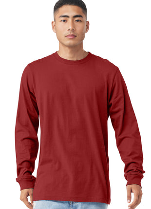 BELLA+CANVAS ® Unisex Jersey Long Sleeve Tee. BC3501 - Canvas Red | Bella + Canvas
