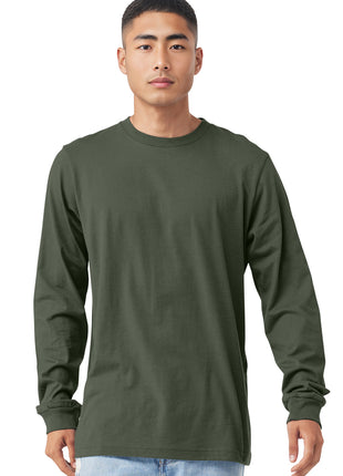 BELLA+CANVAS ® Unisex Jersey Long Sleeve Tee. BC3501 - Military Green | Bella + Canvas
