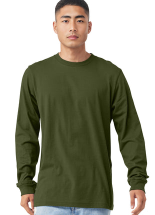 BELLA+CANVAS ® Unisex Jersey Long Sleeve Tee. BC3501 - Olive | Bella + Canvas