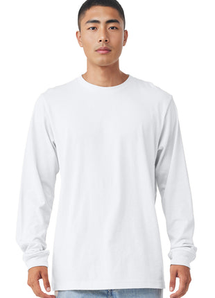 BELLA+CANVAS ® Unisex Jersey Long Sleeve Tee. BC3501 - White | Bella + Canvas