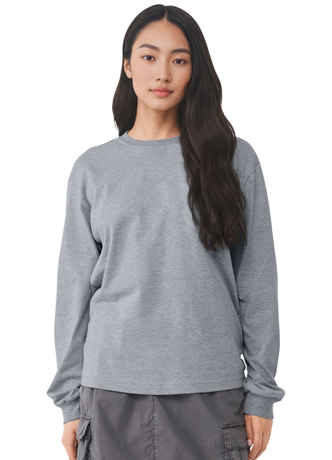 BELLA+CANVAS® Unisex 6-Ounce Heavyweight Long Sleeve Tee BC3511 - Athletic Heather | Bella + Canvas