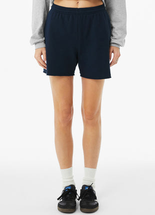BELLA+CANVAS® Women's Cutoff Sweatshort BC3787 - Navy | Bella + Canvas