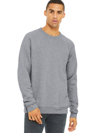 BELLA+CANVAS ® Unisex Sponge Fleece Raglan Sweatshirt. BC3901 - Athletic Heather | Bella + Canvas
