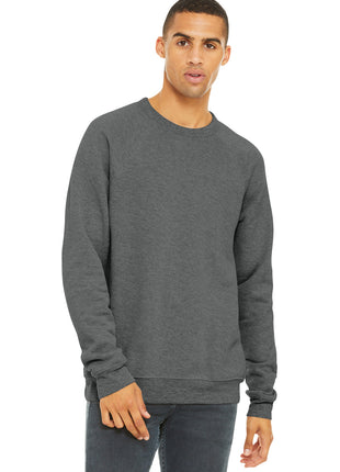 BELLA+CANVAS ® Unisex Sponge Fleece Raglan Sweatshirt. BC3901 - Deep Heather | Bella + Canvas
