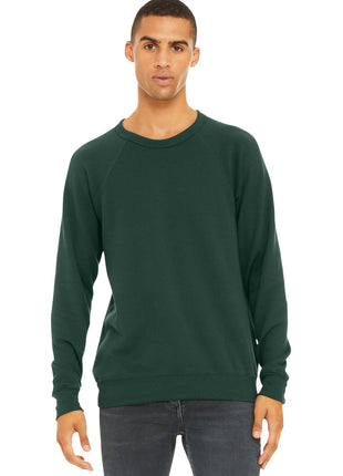 BELLA+CANVAS ® Unisex Sponge Fleece Raglan Sweatshirt. BC3901 - Forest | Bella + Canvas