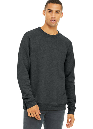 BELLA+CANVAS ® Unisex Sponge Fleece Raglan Sweatshirt. BC3901 - Grey Acid Fleece | Bella + Canvas