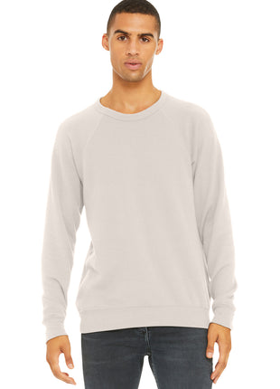 BELLA+CANVAS ® Unisex Sponge Fleece Raglan Sweatshirt. BC3901 - Heather Dust | Bella + Canvas