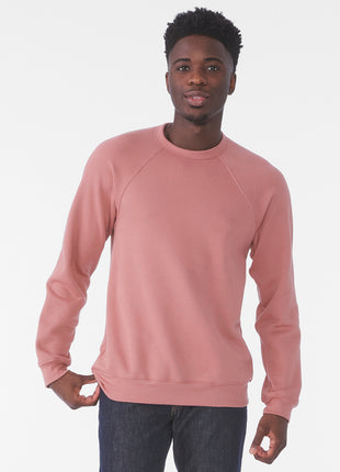 BELLA+CANVAS ® Unisex Sponge Fleece Raglan Sweatshirt. BC3901 - Mauve | Bella + Canvas