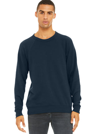 BELLA+CANVAS ® Unisex Sponge Fleece Raglan Sweatshirt. BC3901 - Navy | Bella + Canvas