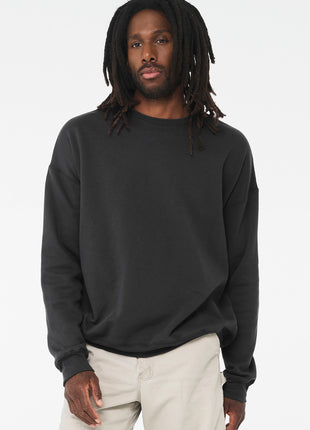 BELLA+CANVAS ® Unisex Sponge Fleece Drop Shoulder Sweatshirt. BC3945 - Dark Grey | Bella + Canvas
