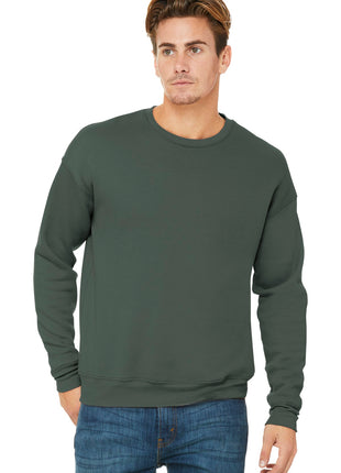 BELLA+CANVAS ® Unisex Sponge Fleece Drop Shoulder Sweatshirt. BC3945 - Military Green | Bella + Canvas