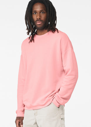BELLA+CANVAS ® Unisex Sponge Fleece Drop Shoulder Sweatshirt. BC3945 - Pink | Bella + Canvas