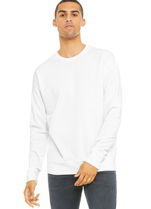 BELLA+CANVAS ® Unisex Sponge Fleece Drop Shoulder Sweatshirt. BC3945 - White | Bella + Canvas