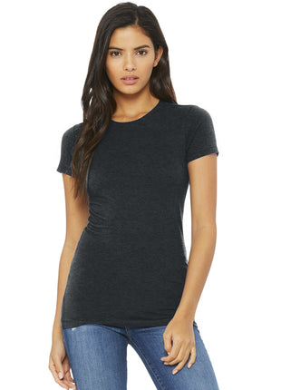BELLA+CANVAS ® Women's Slim Fit Tee. BC6004 - Dark Grey Heather | Bella + Canvas
