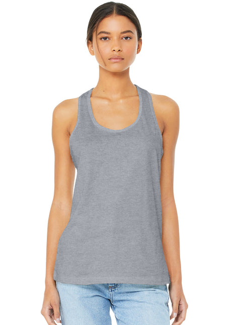 BELLA+CANVAS ® Women's Jersey Racerback Tank. BC6008 - Athletic Heather | Bella + Canvas