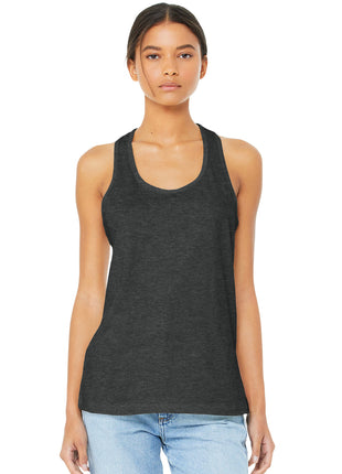 BELLA+CANVAS ® Women's Jersey Racerback Tank. BC6008 - Dark Grey Heather | Bella + Canvas