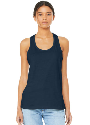 BELLA+CANVAS ® Women's Jersey Racerback Tank. BC6008 - Navy | Bella + Canvas