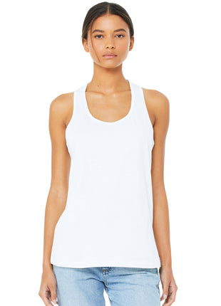BELLA+CANVAS ® Women's Jersey Racerback Tank. BC6008 - White | Bella + Canvas