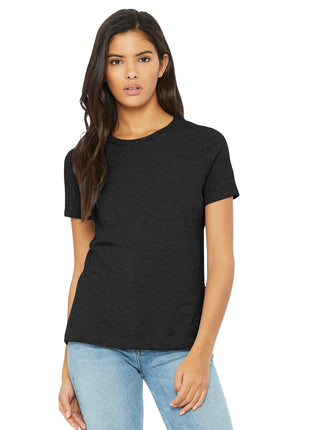 BELLA+CANVAS® Women's Relaxed CVC Tee BC6400CVC - Black Heather | Bella + Canvas