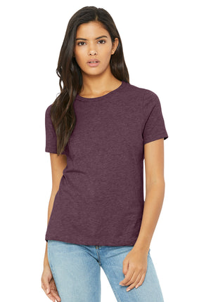 BELLA+CANVAS® Women's Relaxed CVC Tee BC6400CVC - Heather Maroon | Bella + Canvas