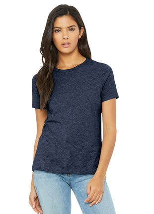 BELLA+CANVAS® Women's Relaxed CVC Tee BC6400CVC - Heather Navy | Bella + Canvas