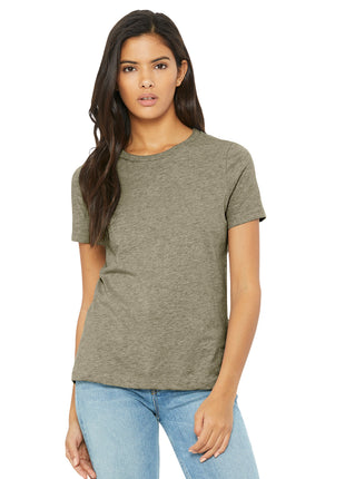 BELLA+CANVAS® Women's Relaxed CVC Tee BC6400CVC - Heather Stone | Bella + Canvas