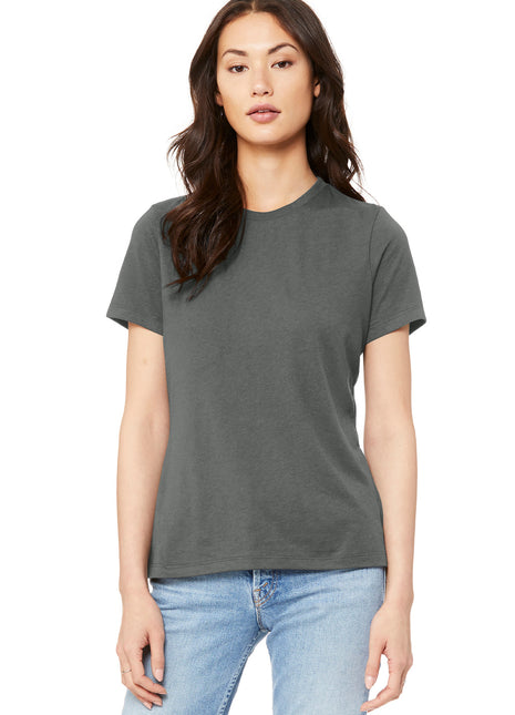 BELLA+CANVAS ® Women's Relaxed Jersey Short Sleeve Tee. BC6400 - Asphalt | Bella + Canvas