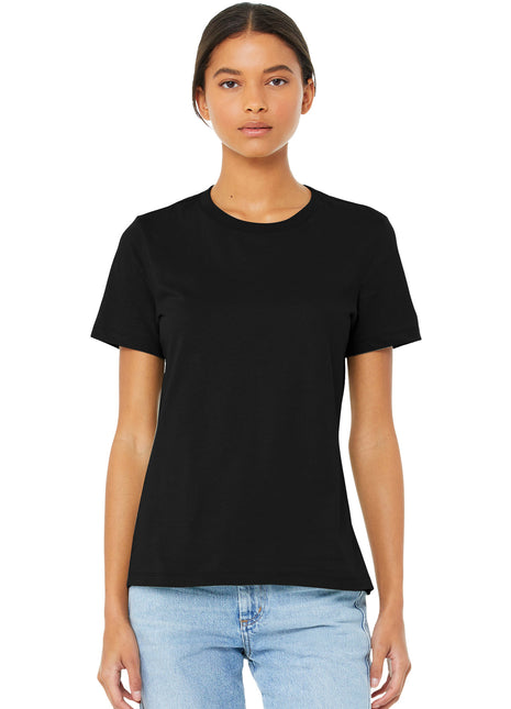 BELLA+CANVAS ® Women's Relaxed Jersey Short Sleeve Tee. BC6400 - Black | Bella + Canvas