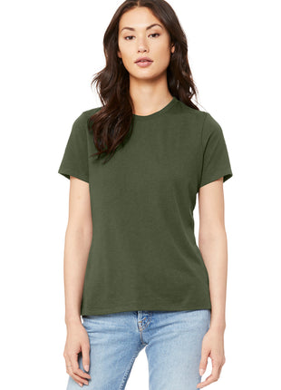 BELLA+CANVAS ® Women's Relaxed Jersey Short Sleeve Tee. BC6400 - Military Green | Bella + Canvas