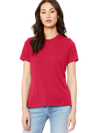 BELLA+CANVAS ® Women's Relaxed Jersey Short Sleeve Tee. BC6400 - Red | Bella + Canvas